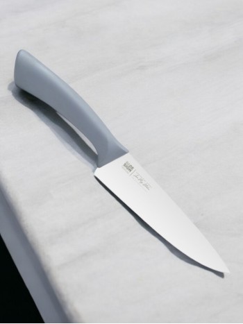 Badesign Şef Bıçağı 21cm  (Gri) İsme Özel
