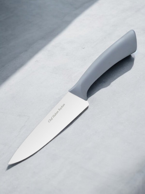 Badesign Şef Bıçağı 21cm (Gri) İsme Özel Badesign Şef Bıçağı 21cm (Gri) İsme Özel