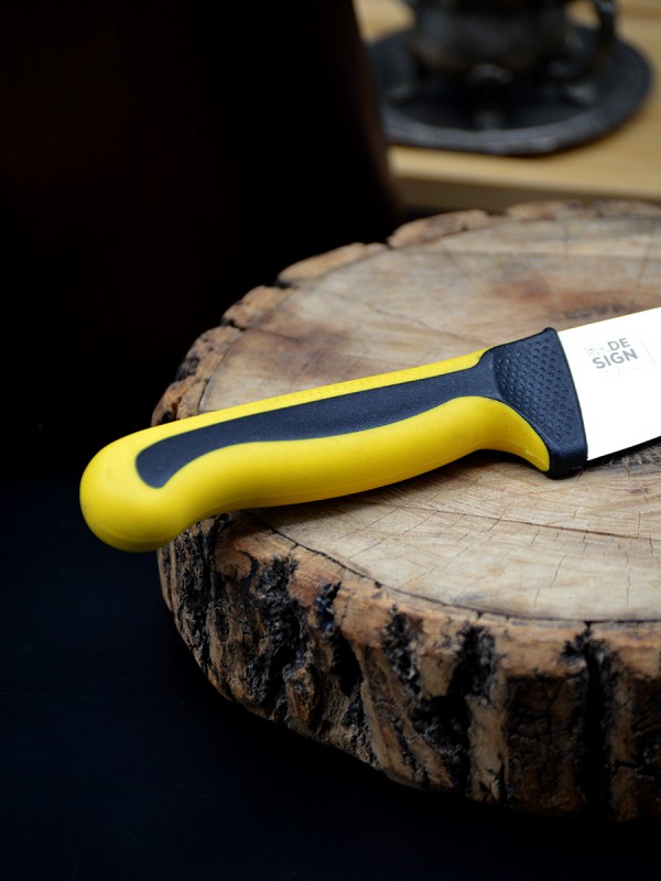 Kasap / Et Bıçağı Renkli Kaydırmaz Sap 20.5 cm İsme Özel (Sarı) Kasap / Et Bıçağı Renkli Kaydırmaz Sap 20.5 cm İsme Özel (Sarı)