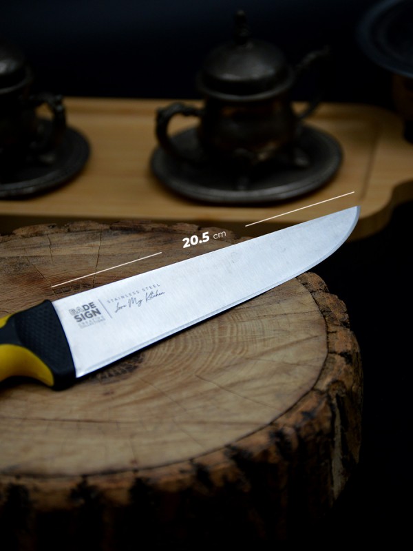 Kasap / Et Bıçağı Renkli Kaydırmaz Sap 20.5 cm İsme Özel (Sarı) Kasap / Et Bıçağı Renkli Kaydırmaz Sap 20.5 cm İsme Özel (Sarı)