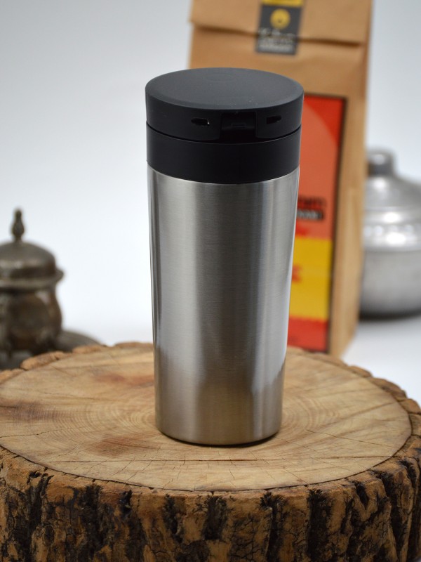 Süzgeçli Termos Paslanmaz Çelik İsme Özel Baskılı Krom Süzgeçli Termos Paslanmaz Çelik İsme Özel Baskılı Krom