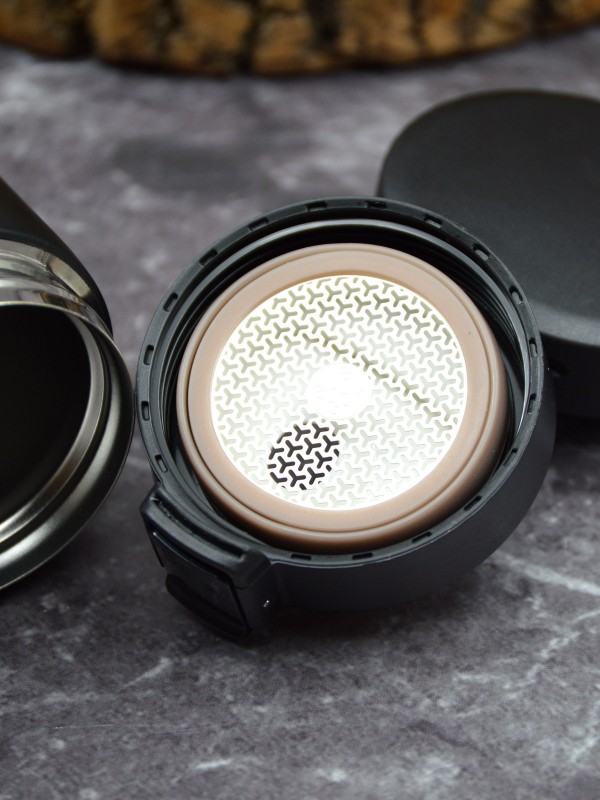 Süzgeçli Termos Paslanmaz Çelik İsme Özel Baskılı Siyah Süzgeçli Termos Paslanmaz Çelik İsme Özel Baskılı Siyah